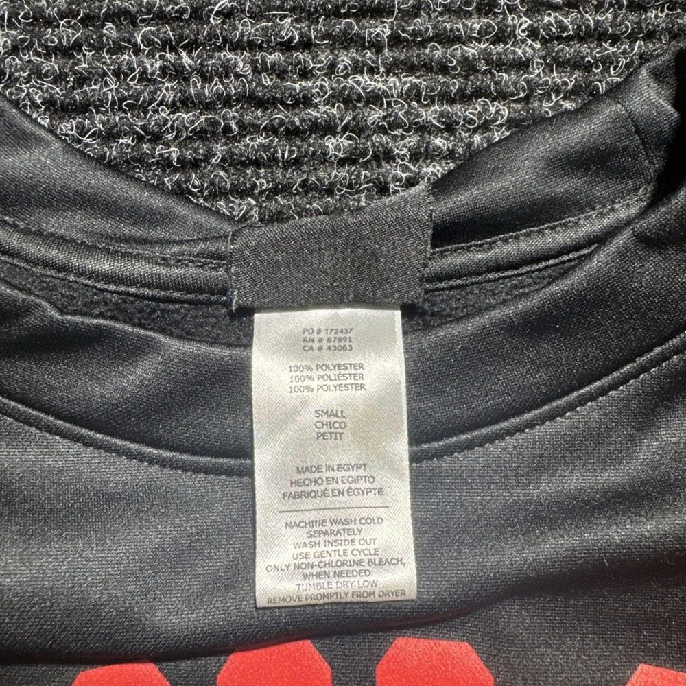 Kansas City Chiefs Sweatshirt‎ Small Black NFL Crewneck Pullover Training